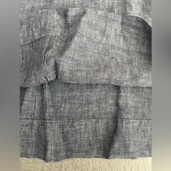❤️2/$50❤️[S]Rachel Ashwell Blue Gray Sleeveless Linen Tank Dress - Picture 6 of 8